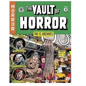 Green Horror Comic Cover with Grotesque Hand and Eerie Design